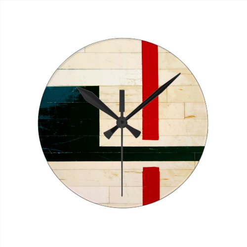 Basketball Court Lines and Markings Round Clock