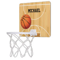 Basketball Court Personalized Mini Basketball Hoop