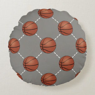 Basketball Court Round Pillow