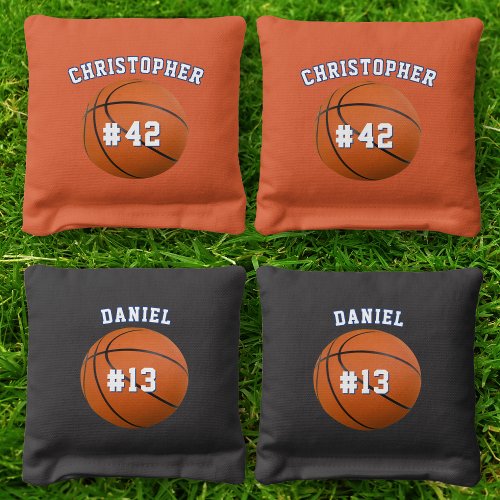 Basketball Court Team Number Name Athlete Sports Cornhole Bags