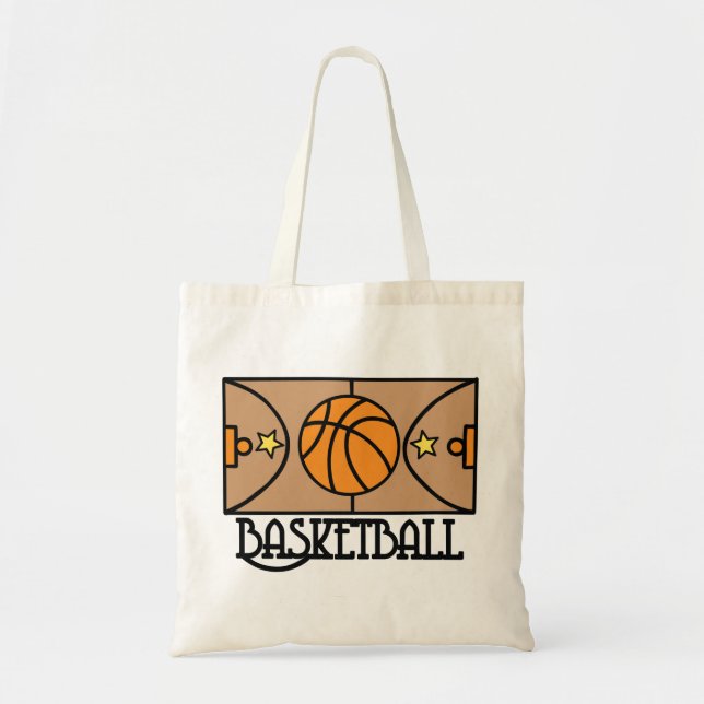 Basketball Court Tote Bag (Front)