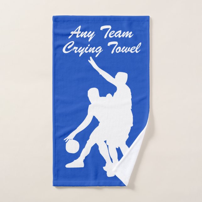 Basketball Crying Towel Your Team and Color (Hand Towel)