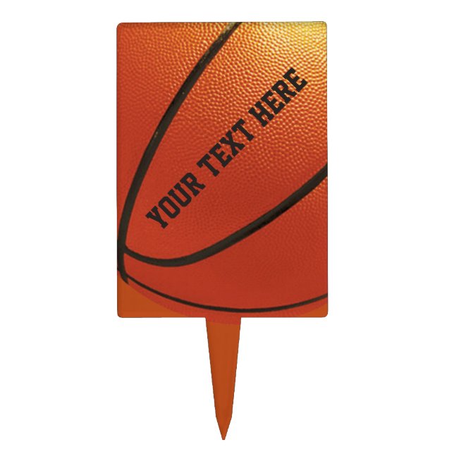 Basketball custom cake topper (Front)