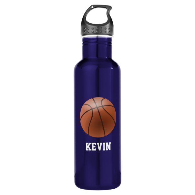 Basketball Custom Insulated Water Bottle (Front)