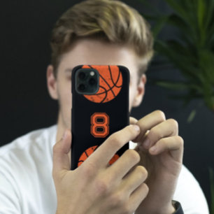 Basketball Custom Jersey Number Black Case-Mate iPhone 14 Case
