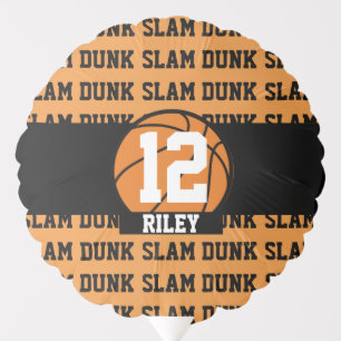 Basketball Custom Name Age Slam Dunk Balloon