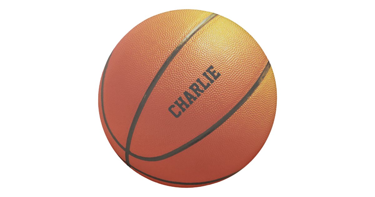 Basketball custom name eraser Zazzle