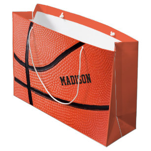 Basketball custom name large gift bag