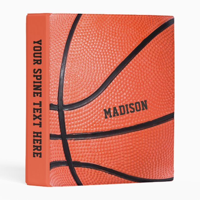 Basketball custom name mini binder (Front/Spine)