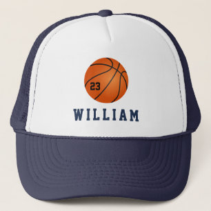 Basketball Custom Name, Text, Monogram DIY Trucker Hat