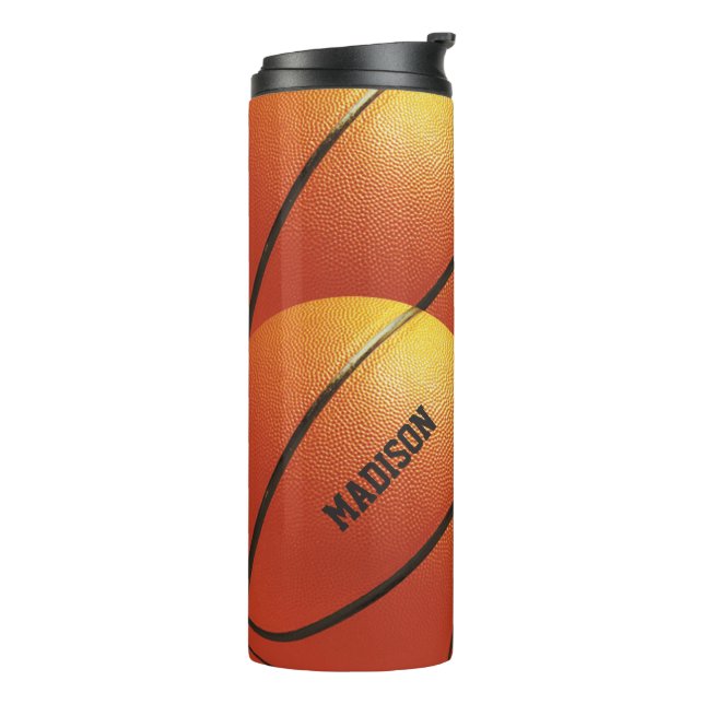 Basketball custom name tumbler (Rotated Left)