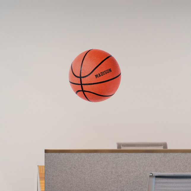 Basketball custom name wall decal  (Office)