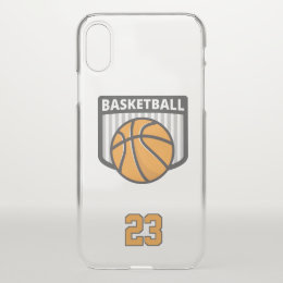 Basketball. Custom  Number iPhone X Case