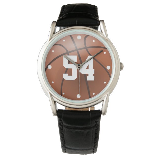 Basketball Custom Number  Watch (Front)