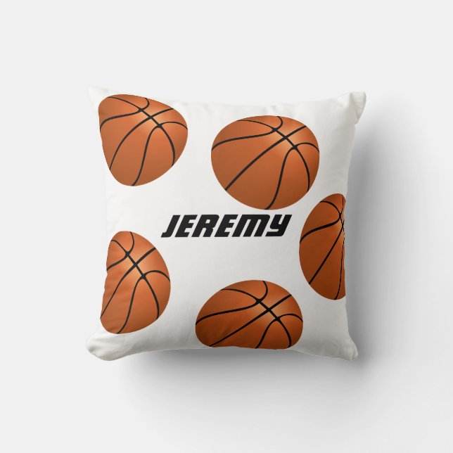 basketball  custom personalized pillow (Front)