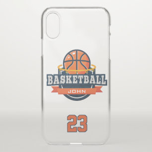 Basketball. Custom Player Name & Number. iPhone X Case