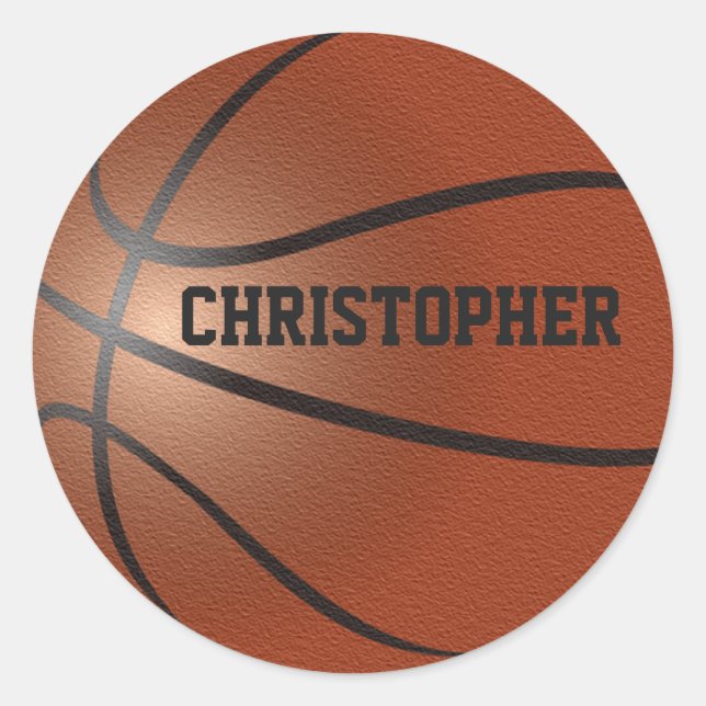 Basketball Custom Sticker (Front)