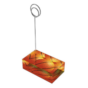 Basketball custom table card holder
