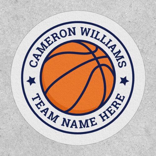 Basketball custom text team name patch