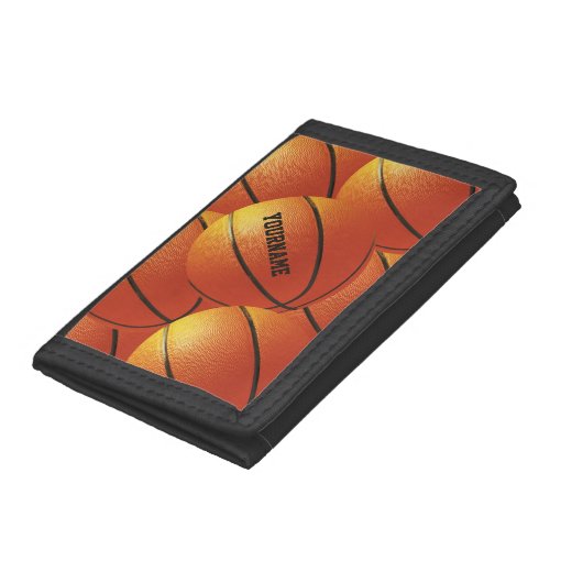 Basketball custom wallets Zazzle