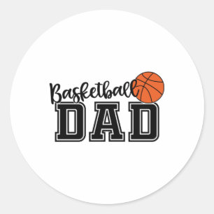 Basketball Dad 6 Classic Round Sticker