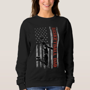 Basketball Dad American Flag Father s Day 4th Of J Sweatshirt
