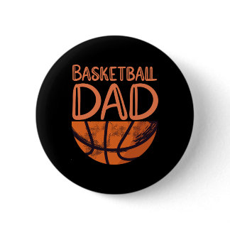 Basketball Dad - Basketball Player Vintage Basketb Button