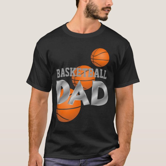 Basketball DAD black t-shirt (Front)