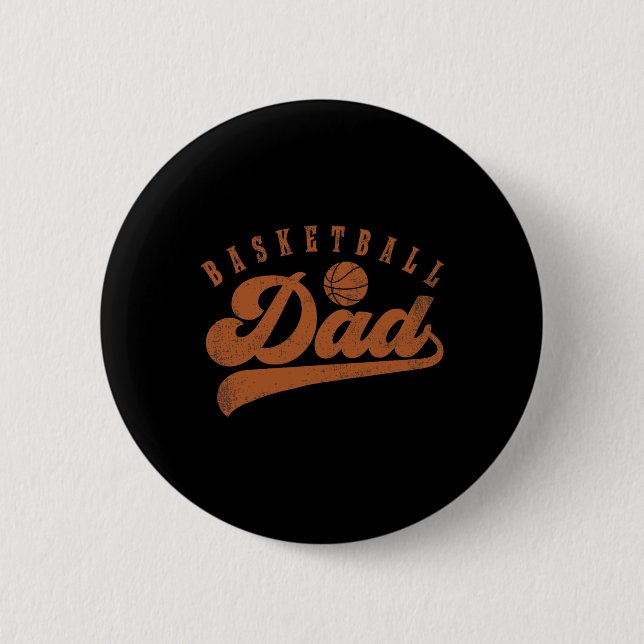 Basketball Dad  Button (Front)