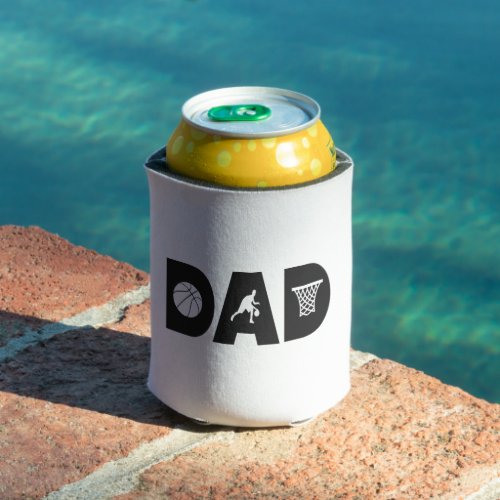 Basketball Dad Fathers Day Basketball Gift   Can Cooler