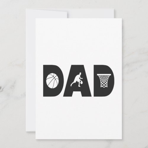 Basketball Dad Fathers Day Basketball Gift   Invitation