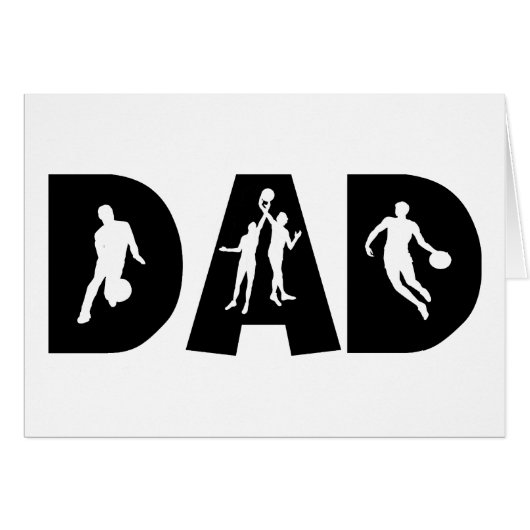Basketball Dad Father's Day Cards (Front Horizontal)