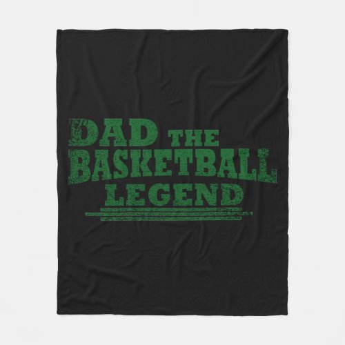 basketball dad fleece blanket