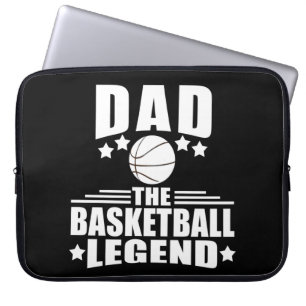 Basketball dad legend laptop sleeve