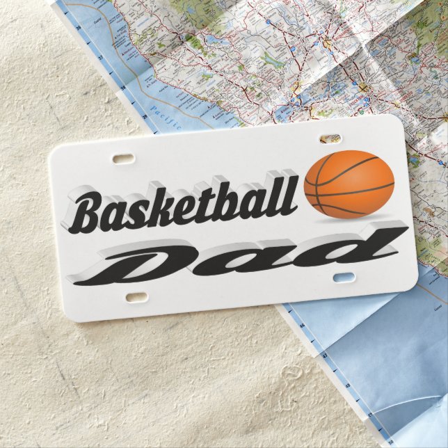 Basketball Dad License Plate (In Situ)