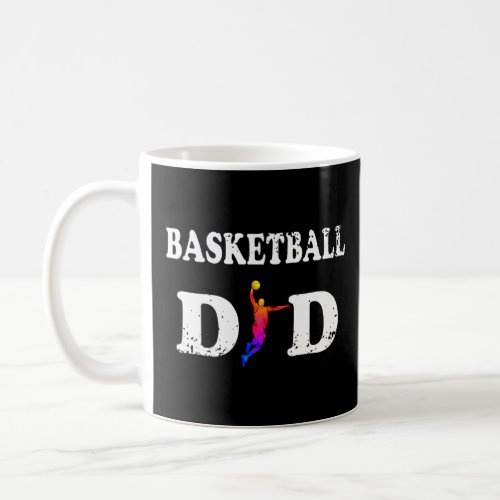 Basketball Dad Player Dunking Basketball Hoop Team Coffee Mug
