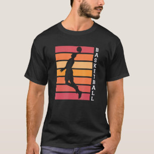 Basketball Dad Player Slamming Basketball Hoop Tea T-Shirt