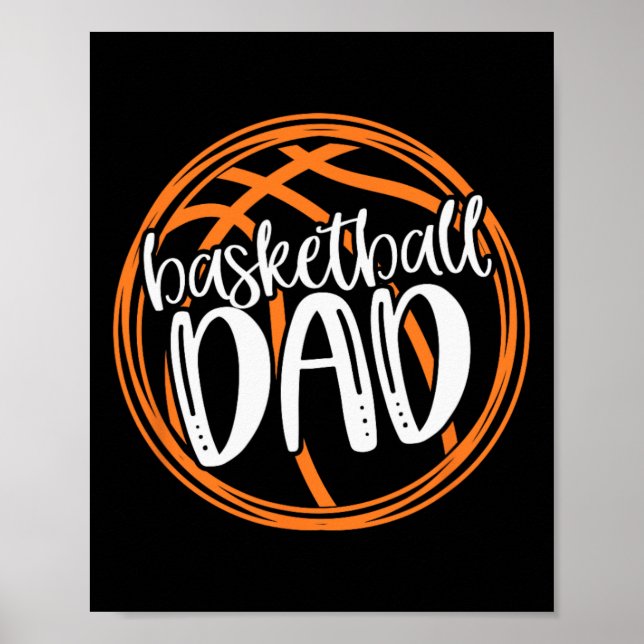 Basketball DAD Shirt Poster (Front)
