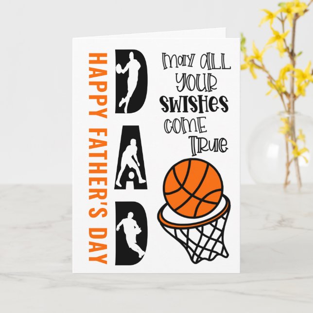 basketball-dad-swishes-come-true-father-s-day-card-zazzle for Free Printable Basketball Birthday Cards Basketball Dad Swishes come True Father's Day Card | Zazzle for Free Printable Basketball Birthday Cards