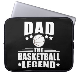 basketball dad the legend laptop sleeve