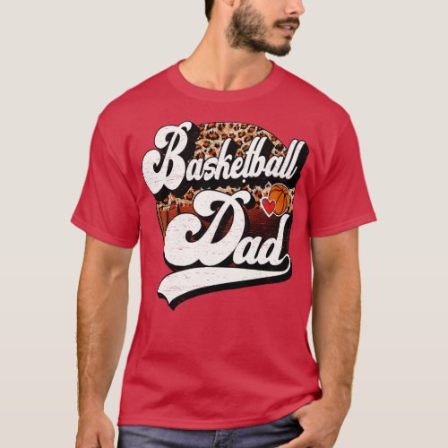 Basketball Dad Vintage Basketball Family Matching T_Shirt