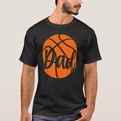 Basketball Dad  Vintage Proud Daddy Fathers Day 20 T_Shirt