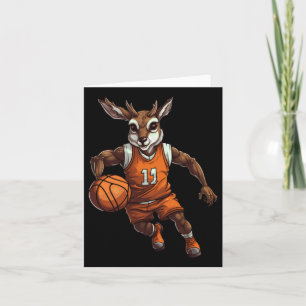 Basketball Deer Card