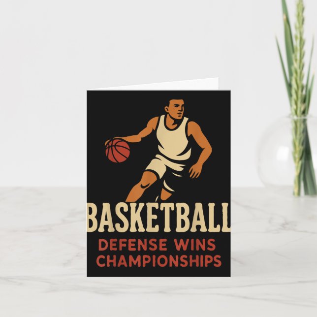 Basketball – Defense Wins Basketball Championships Card (Front)
