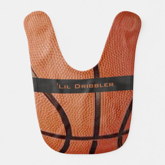 Basketball Design Baby Bib (Front)
