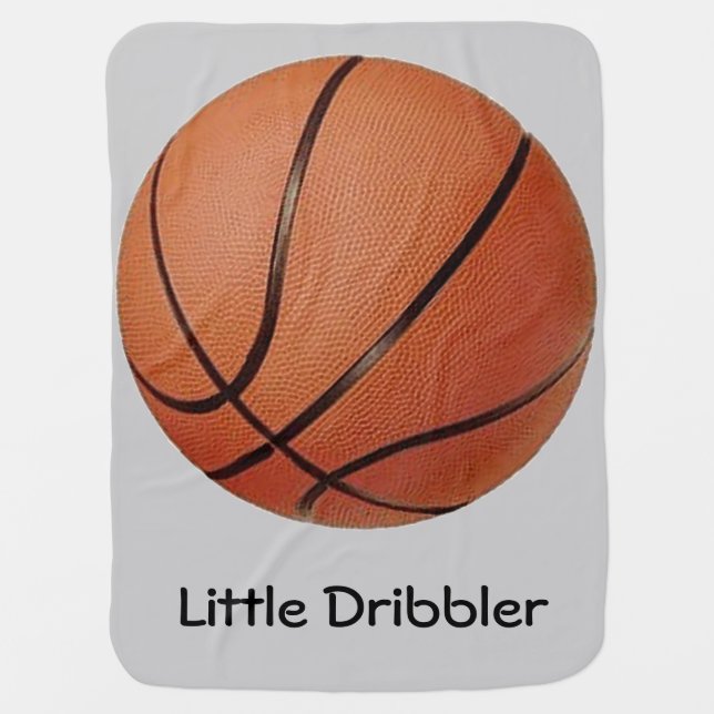 Basketball Design Baby Blanket (Front)