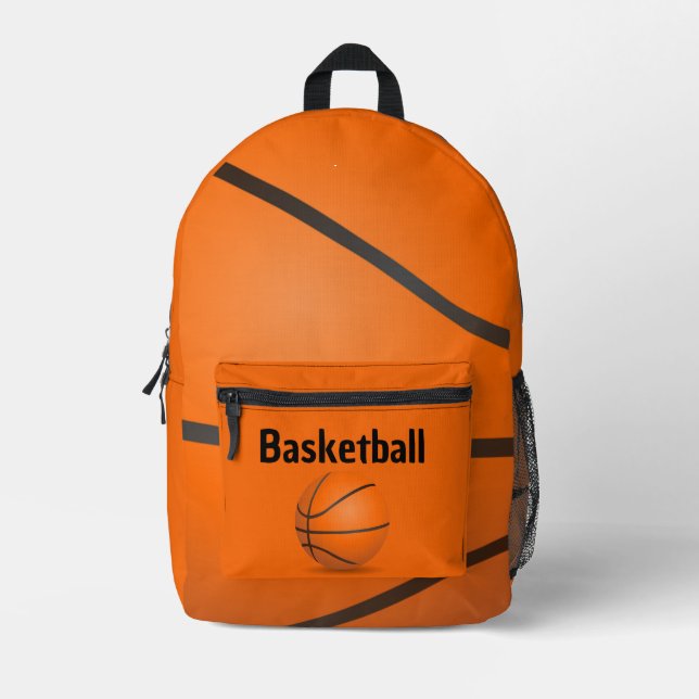 Basketball Design Back Pack (Front)