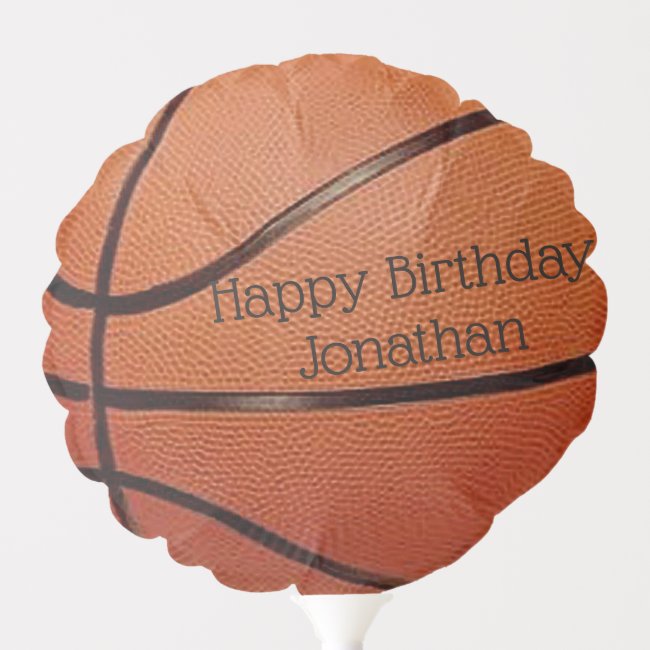 Basketball Design Balloon