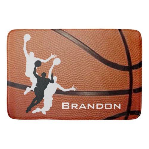 Basketball Design Bath Mat