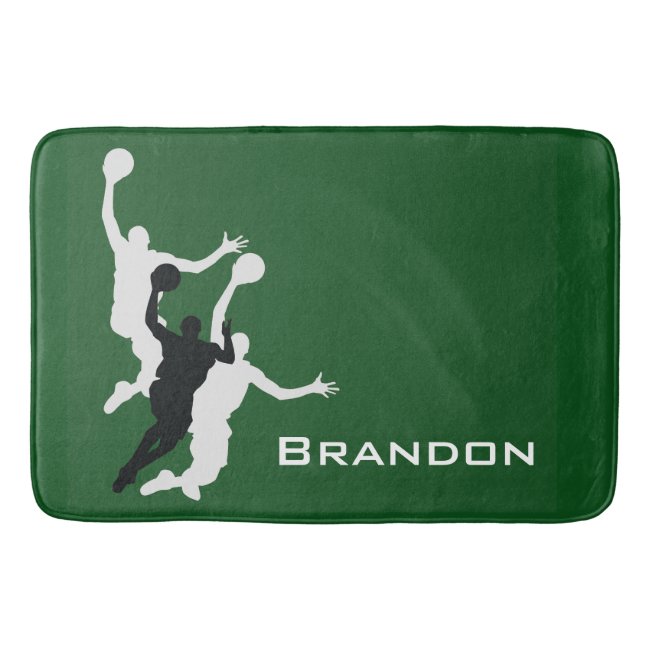 Basketball Design Bath Mat